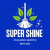 Black with Green Cleaning Services Logo